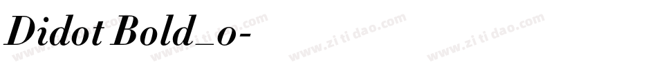 Didot Bold_0字体转换